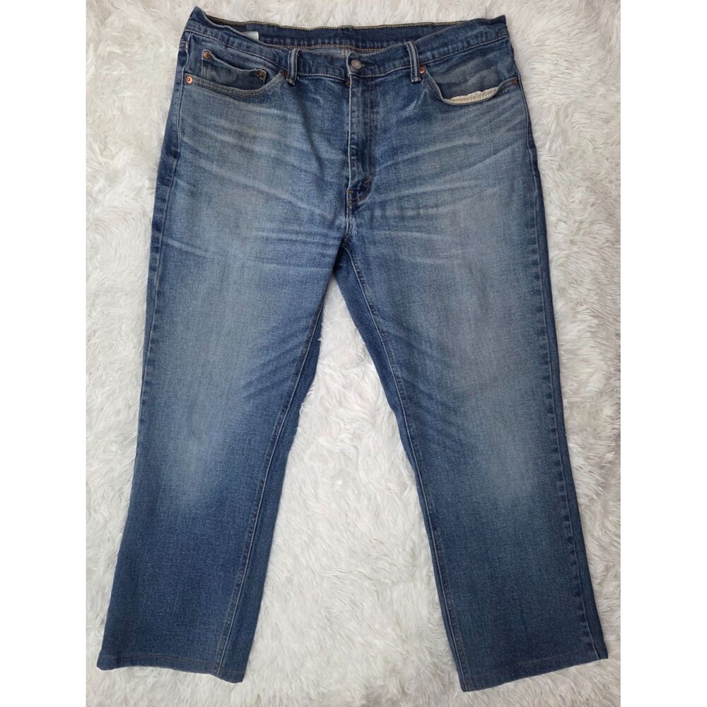 Levi 541 Jeans Mens Cotton Blend Medium Wash Tapered Pants Size 38x34 Blue